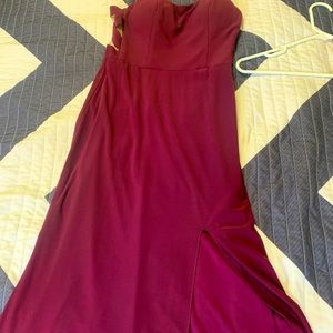 Strapless formal dress